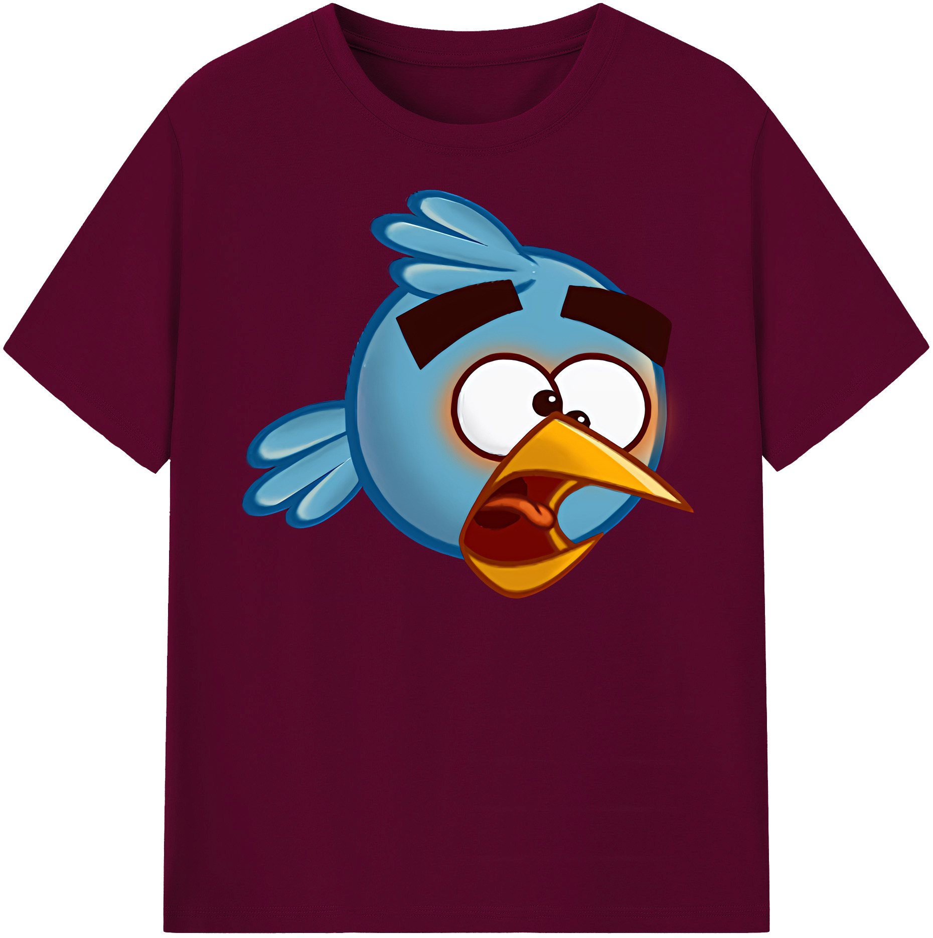 （画像用） Angry Birds アングリーバード レディースカジュアルプリントTシャツ（綿100％）